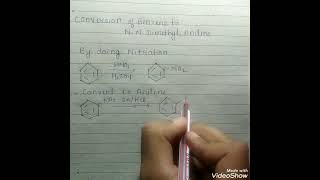 Conversion of Benzene to N N Dimethyl Aniline [upl. by Nobe]