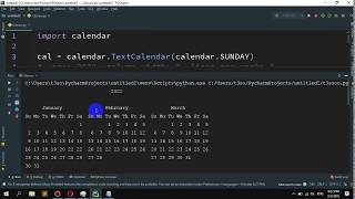 How to print a 3 column calendar for an entire year in Python [upl. by Florance]