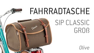 Fahrradtasche SIP quotClassicquot groß für Gepäckträger  Olive [upl. by Giarg]