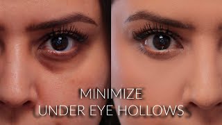 How To Minimize the Appearance of UnderEye Hollows and Conceal Dark Circles [upl. by Newol]