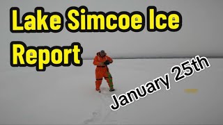 Lake Simcoe Ice Report January 25 2024 [upl. by Snehpets312]