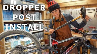 How to install a dropper post  Syd Fixes Bikes [upl. by Gerrilee]