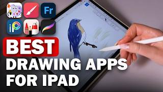 BEST drawing apps for iPad Pro  FREE✍🏻 Procreate Art Set Ibis Paint Infinite Painter Fresco [upl. by Salina]