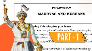 Class 8 Social  Mauryas and Kushans  Part  1  Teach Karnataka [upl. by Kaya]