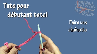 Tuto crochet pour débutant total  Chaînette [upl. by Nidorf]