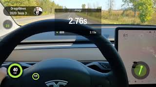 Tesla 3 SR Ingenext 060mph  14 mile [upl. by Grethel204]