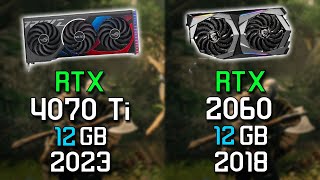 NVIDIA RTX 4070 Ti vs RTX 2060  Test in 10 Games 4K Ultra [upl. by Zetrauq]