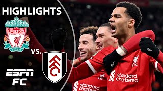 🚨 DRAMATIC TWIST 🚨 Liverpool vs Fulham  Carabao Cup Highlights  ESPN FC [upl. by Yras]