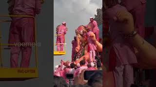 20kg gold crown Worth 15 crores goodbye to lalbaugcha Raja Ganapati visarjan scenes chowpatty [upl. by Heller495]