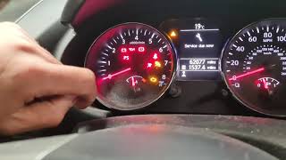 how to reset service information on Nissan Qashqai 2 2013 4K [upl. by Madriene]