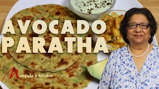 Avocado Paratha Delicious Homemade Flatbread with avocado Recipe by Manjula [upl. by Laenaj]