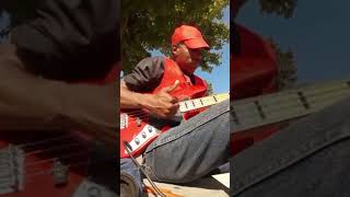 LORD BLESS THE CHILD FUNKY BASS THUMPING STREET PASTOR PREACHER WARREN PRAYING WHILE PLAYING BASS [upl. by Bridget]