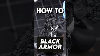 How to paint black armor Warhammer Black Templar Tutorial made easy [upl. by Arit]