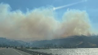 Crews make progress on Microwave Tower Fire amid cooler temps higher humidity [upl. by Okin359]