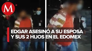 En Edomex Fiscalía detine a hombre en Chicoloapan por presunto homicidio de esposa e hijos [upl. by Desai805]