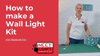 How to make A Wall Light using your own fabric or wallpaper [upl. by Aeuhsoj]