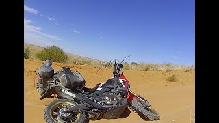 Africa Twin in the Desert Sand  Big Bikes Deep Sand [upl. by Eed]