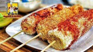 Mexican street corn  Elote  Mexican Street food [upl. by Polly547]