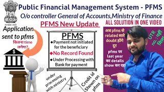 PFMS Update  Payment not initiated for the beneficiary  Under processing with ministry NSP Update [upl. by Malvin714]