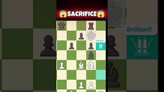 MATE‼️🥶‼️checkmate sacrifice brilliant edit chess puzzle shorts viral [upl. by Ihteerp]