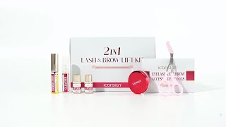 How to use ICONSIGN 2 IN 1 Lash amp Brow Lift Kit  Lash And Brow Lift Tutorials [upl. by Chanda]