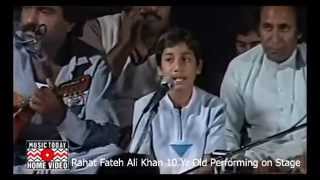 Rahat Fateh Ali Khan as 10 Year Old Live Performance on Stage [upl. by Ellessig]