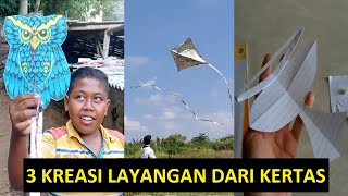 top 3 Layangan Terkecil Terbuat Dari Kertas [upl. by Sale]