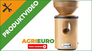 Produktvideo Mockmill Lino 100  Getreidemühle  aus Holz  Elektromotor 360W [upl. by Sldney949]