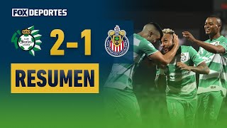 Santos 21 Chivas  HIGHLIGHTS  FOX Liga MX  Jornada 6  26 de agosto [upl. by Ecitnerp]