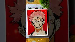 SUKUNA Drawing Part2  Anime Drawing shorts anime [upl. by Donahue]