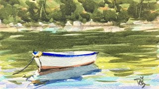 Satisfying 12min Watercolor Painting that will relax your mind [upl. by Aihseya]