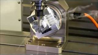 KME CNC Indexer Demo 4 Axis Machining and Turn Milling on a VMC [upl. by Milli]