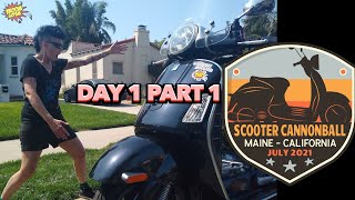 Scooter Cannonball 2021 gopam DAY 1 part 1 [upl. by Yacov]