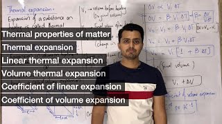 Linear thermal expansion  Volume thermal expansion  Thermal properties of matter  Heat [upl. by Glantz327]