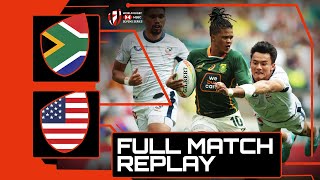 Endtoend CHAOS  South Africa v USA  HSBC London Sevens Rugby [upl. by Ramos756]