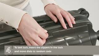 Samsonite  TSA Lock instructions Attrix collection [upl. by Iroj]