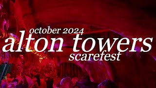 alton towers scarefest  october 2024 [upl. by Elnukeda]