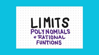 Calculus 1  Limits Polynomials amp Rational Functions [upl. by Digirb551]