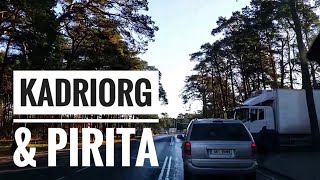 Driving in Tallinn through Kadriorg to Pirita [upl. by Doowron454]