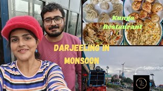 Kunga Restaurant Darjeeling  Best Restaurants In Darjeeling Darjeeling In Monsoon EP7  Toy Train [upl. by Yerag]