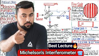 Topic 97 Michelsons interferometer🔥 Part1 Chapter 9 Physical Optics  Standard Meter👌 [upl. by Anitsahs]