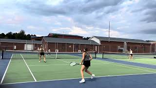 10324 JM amp Joely Exhibition Doubles vs South Iredell 80 W [upl. by Perle]