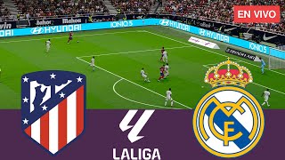 Atlético de Madrid vs Real Madrid EN VIVO La Liga 202425 Partido Completo  Videojuegos Simulación [upl. by Ardnalahs]