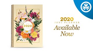 Joni Eareckson Tadas 2020 Planner  Available Now [upl. by Cristobal]