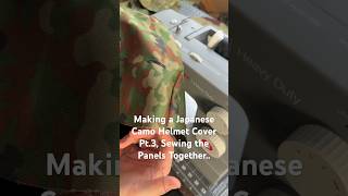 The Making Of a Custom Japanese quotFlecktarnquot Helmet Cover Pt3 military camo army japan [upl. by Ekusuy]