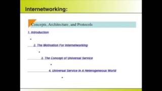 Internetworking  Concepts Architecture and Protocols I [upl. by Yzzo]