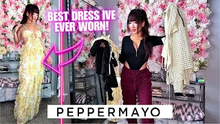 Peppermayo Haul amp Try On 2024  Spring Dresses  Dress Haul [upl. by Otreblada236]