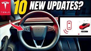 10 NEW Features from Tesla Update Its Here [upl. by Idihc]