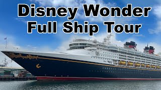 Disney Wonder Tour and Review  Disney Cruise Line [upl. by Milak]