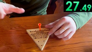 Cracker Barrel Peg Game Genius Speedrun World Record [upl. by Goodill]